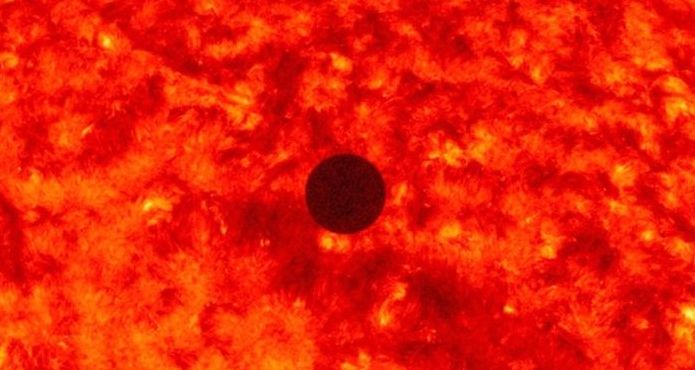 Transit of Venus across the Sun