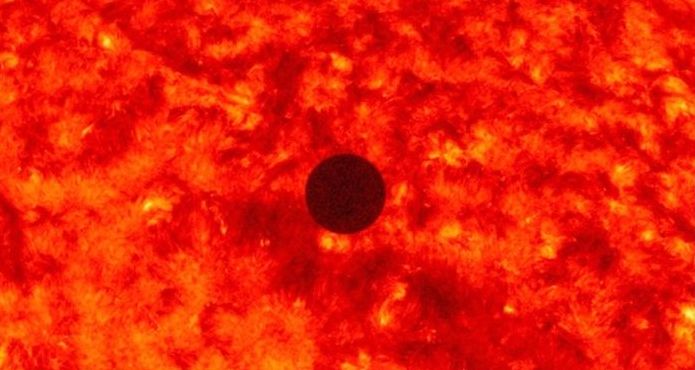 Transit of Venus across the Sun