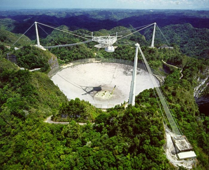 Arecibo Observatory radio telescope, National Astronomy and Ionosphere Center, Arecibo, Puerto Rico