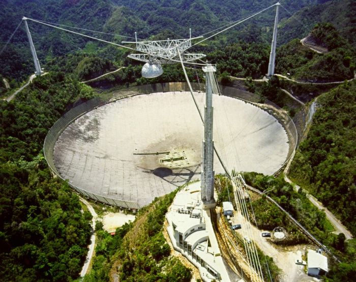 Arecibo Observatory radio telescope, National Astronomy and Ionosphere Center, Arecibo, Puerto Rico