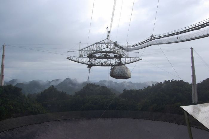 Arecibo Observatory radio telescope, National Astronomy and Ionosphere Center, Arecibo, Puerto Rico