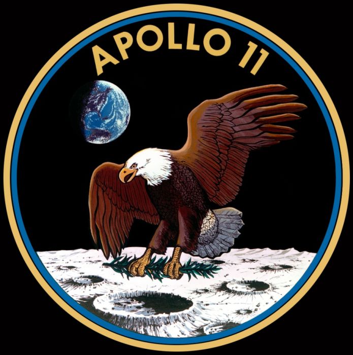 Apollo 11 spaceflight, first manned moon landing