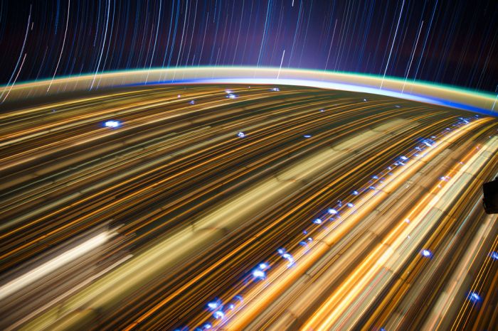 ISS star trail photography by Donald Roy Pettit