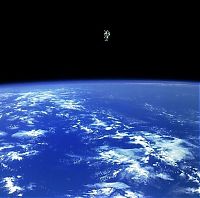 Earth & Universe: First untethered, free flight, Bruce McCandless II, naval aviator