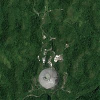 Earth & Universe: Arecibo Observatory radio telescope, National Astronomy and Ionosphere Center, Arecibo, Puerto Rico