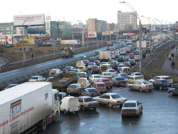 Traffic jam in the world