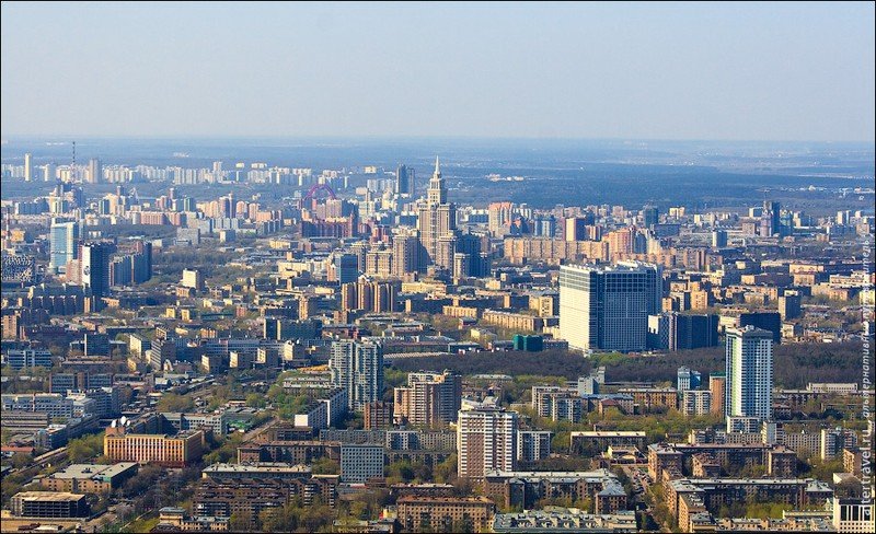 337 meters high above Moscow, Russia