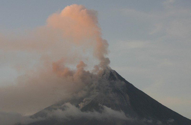 Volcanic eruption in the Philippines