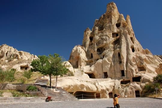 High phallic geology, Valley of Love (Valley Phallus), small town of Göreme, Cappadocia, Turkey