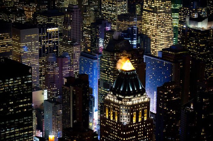 New York City at night, New York, United States