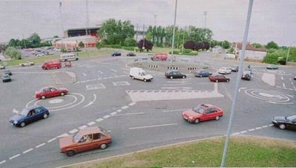 Magic roundabout, Swindon, England, United Kingdom