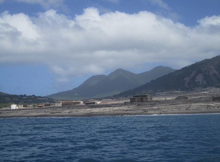 Photos of exclusion zone, Montserrat, Leeward Islands, Caribbean Sea