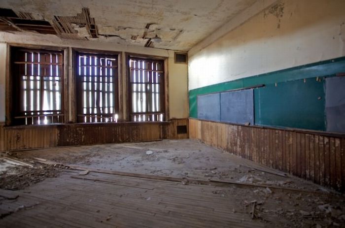 Abandoned high school, Goldfield, Nevada