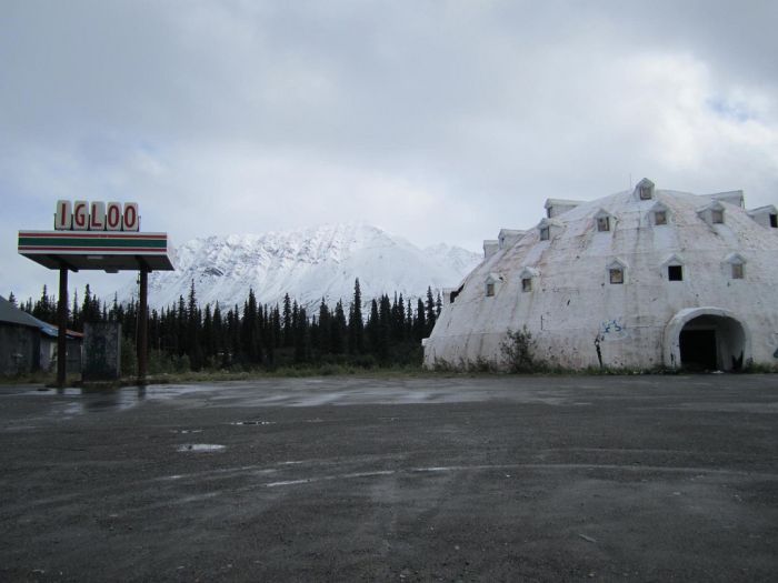 Abandoned Igloo Hotel, Igloo City, Cantwell, Alaska, United States