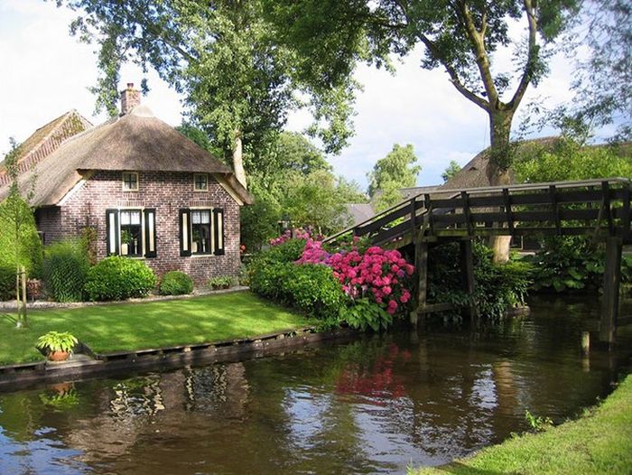 Giethoorn village, Overijssel, Steenwijkerland, Netherlands
