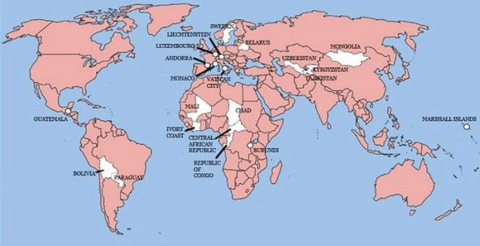 unusual world map