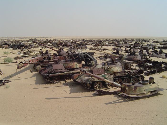 Highway of Death tank graveyard, Highway 80, Kuwait City, Kuwait