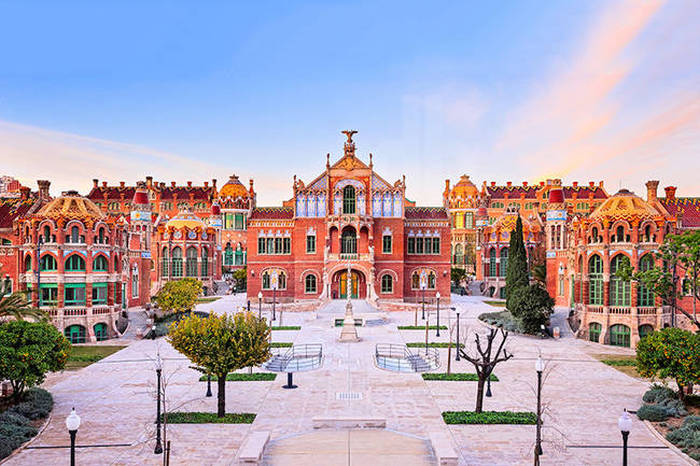 Hospital de Sant Pau museum and cultural center, Barcelona, Catalonia, Spain
