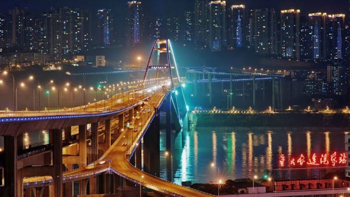Caiyuanba Bridge, Yangtze River, Chongqing, China