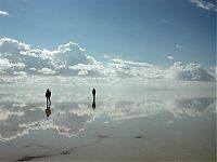 World & Travel: Plains of the Altiplano, Bolivia, Spanish Salar de Uyuni mirror