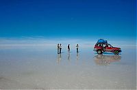 World & Travel: Plains of the Altiplano, Bolivia, Spanish Salar de Uyuni mirror