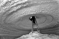 World & Travel: Water well in Antarctica, Novolazarevskaya station, Antarctic Plateau