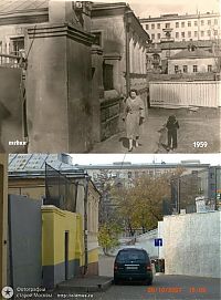 World & Travel: History: then and now, Moscow, Russia