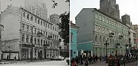 World & Travel: History: then and now, Moscow, Russia