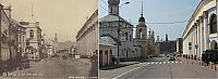 World & Travel: History: then and now, Moscow, Russia