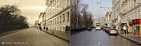 World & Travel: History: then and now, Moscow, Russia