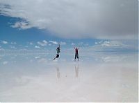 World & Travel: The largest mirror in the world, salt field, Bolivia