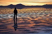 World & Travel: The largest mirror in the world, salt field, Bolivia