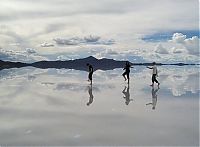 World & Travel: The largest mirror in the world, salt field, Bolivia