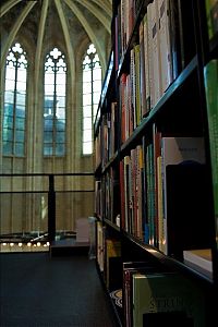 World & Travel: Bookshop in the Dominican church, Maastricht, Netherlands