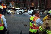 World & Travel: Collapse of the church dome because of strong wind, driver survived, Shreveport, Louisiana