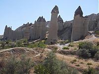 World & Travel: High phallic geology, Valley of Love (Valley Phallus), small town of Göreme, Cappadocia, Turkey