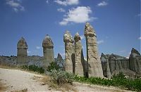 World & Travel: High phallic geology, Valley of Love (Valley Phallus), small town of Göreme, Cappadocia, Turkey