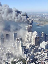 History: Collapse of the World Trade Center, September 11, 2001, Lower Manhattan, New York City, United States