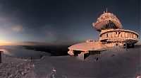 World & Travel: Meteorological station, Krkonoše Giant Mountains, Sněžka, Czech Republic