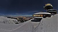 World & Travel: Meteorological station, Krkonoše Giant Mountains, Sněžka, Czech Republic