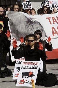 TopRq.com search results: Protest against bull fighting, Madrid, Spain