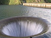 World & Travel: Monticello dam, largest drain hole