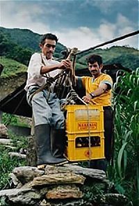 TopRq.com search results: Old pulley system over the abyss, Rio Negro, Colombia