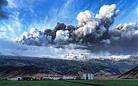 The Eruption of Eyjafjallajökull volcano, Skógar, Mýrdalsjökull, Iceland