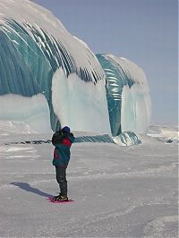 TopRq.com search results: Blue ice from frozen waves, Antarctica