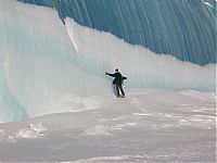 TopRq.com search results: Blue ice from frozen waves, Antarctica