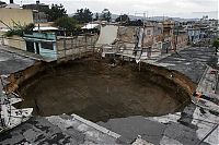 World & Travel: Agatha causes massive sinkhole‎, Guatemala City, Republic of Guatemala