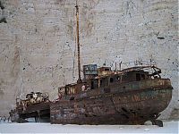 World & Travel: Shipwreck Cove, Navagio Beach on Zakynthos Island, Greece