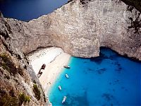 World & Travel: Shipwreck Cove, Navagio Beach on Zakynthos Island, Greece