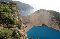 World & Travel: Shipwreck Cove, Navagio Beach on Zakynthos Island, Greece